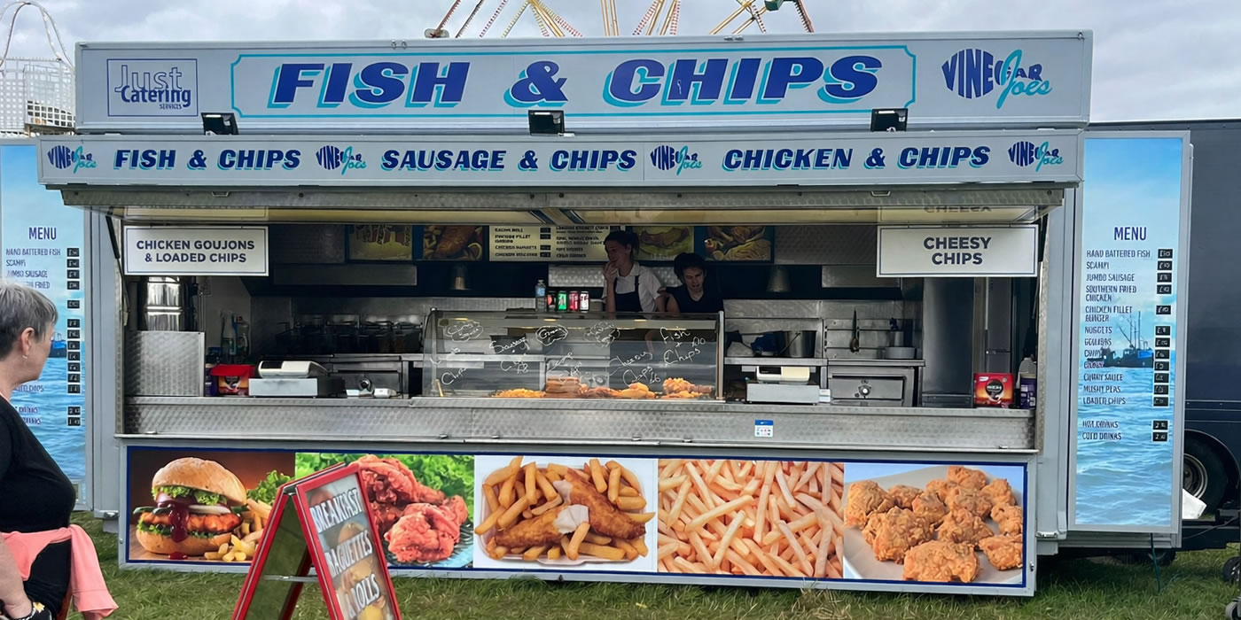 Fish and chips event catering unit