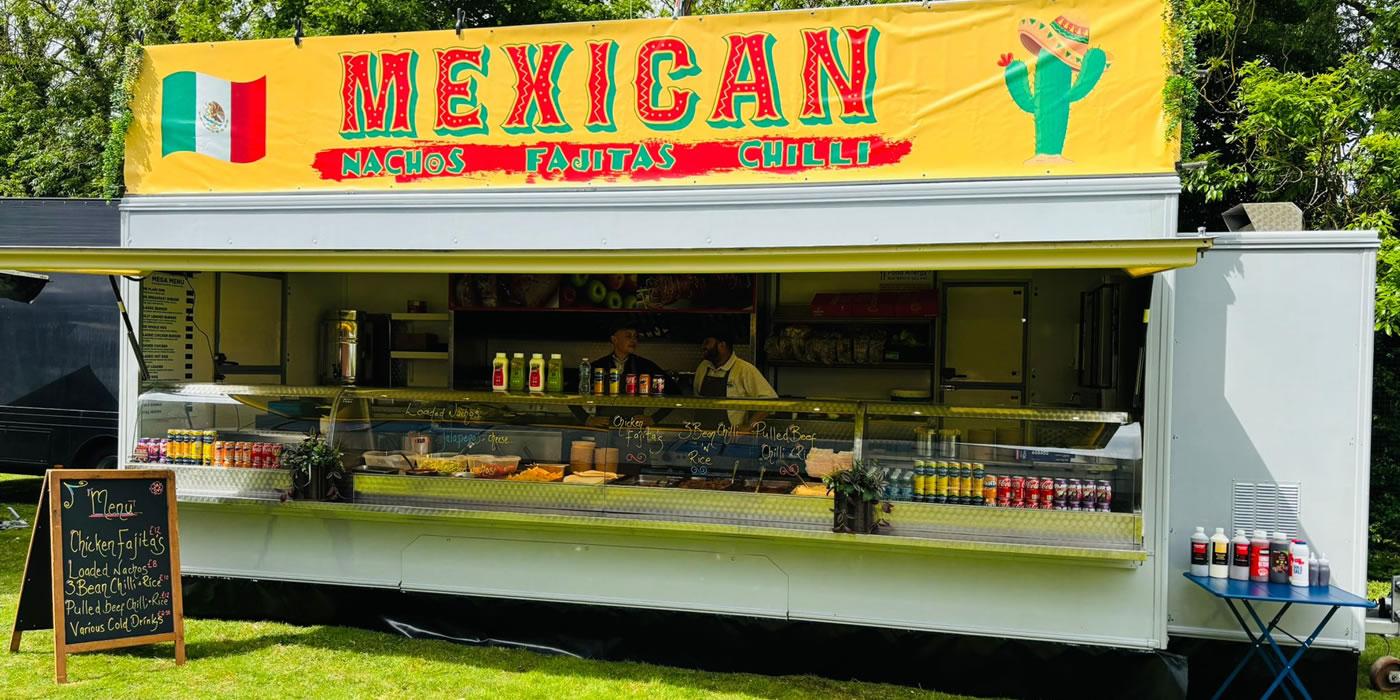 Mexican street food catering trailer